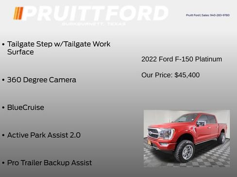 Used 2022 Ford F150 Platinum w/ Equipment Group 701A High AWD/4WD image 25