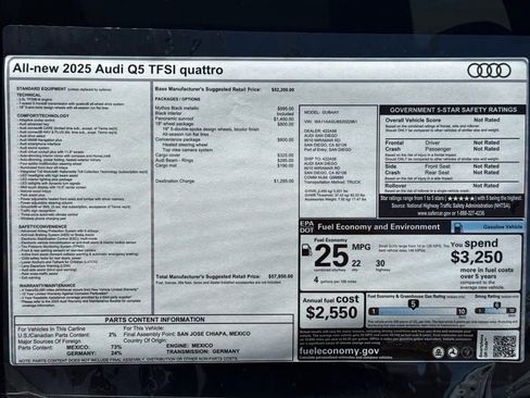 Certified 2025 Audi Q5 Premium w/ Convenience Package AWD/4WD image 21