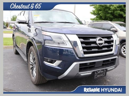 Used 2021 Nissan Armada Platinum w/ Captain's Chairs Package AWD/4WD image 1