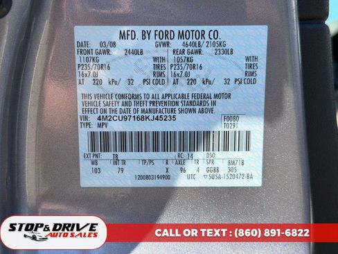 Used 2008 Mercury Mariner Premier AWD/4WD image 17