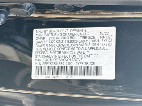 Used 2023 Honda Ridgeline Black Edition image 38