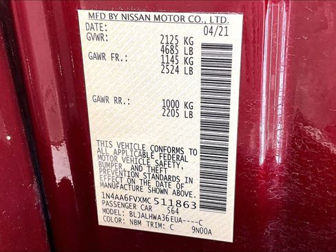Used 2021 Nissan Maxima Platinum w/ Sport Mat Group FWD image 35