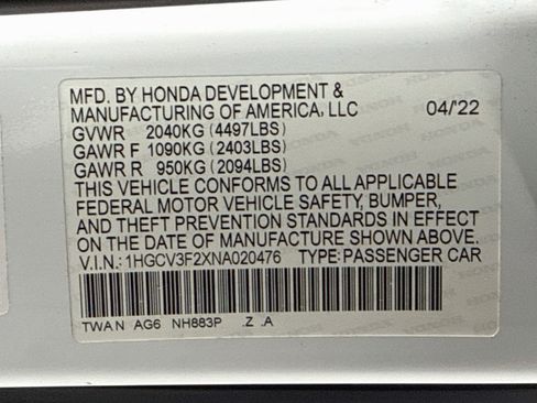 Used 2022 Honda Accord Sport image 36
