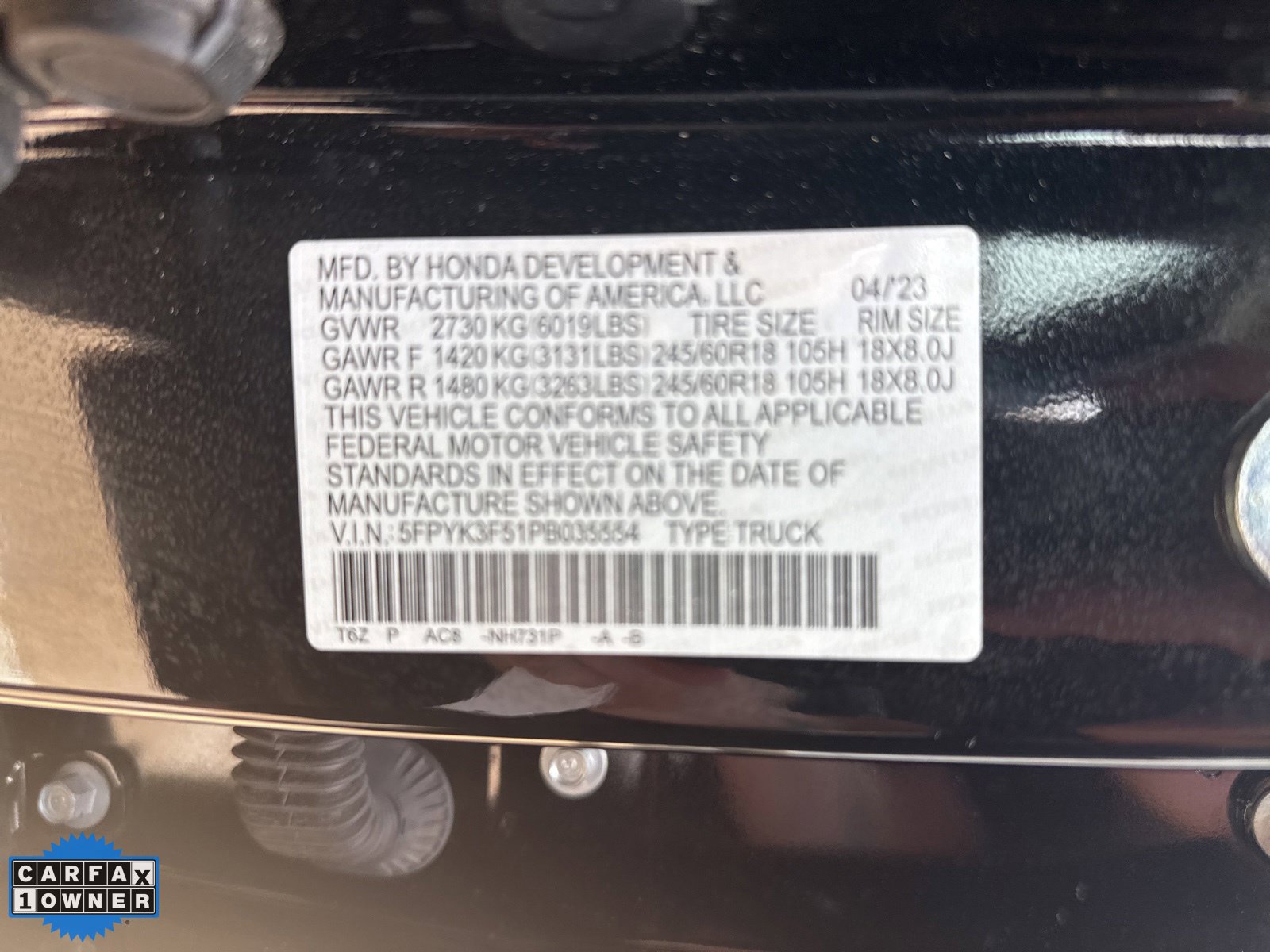 Used 2023 Honda Ridgeline RTL image 11