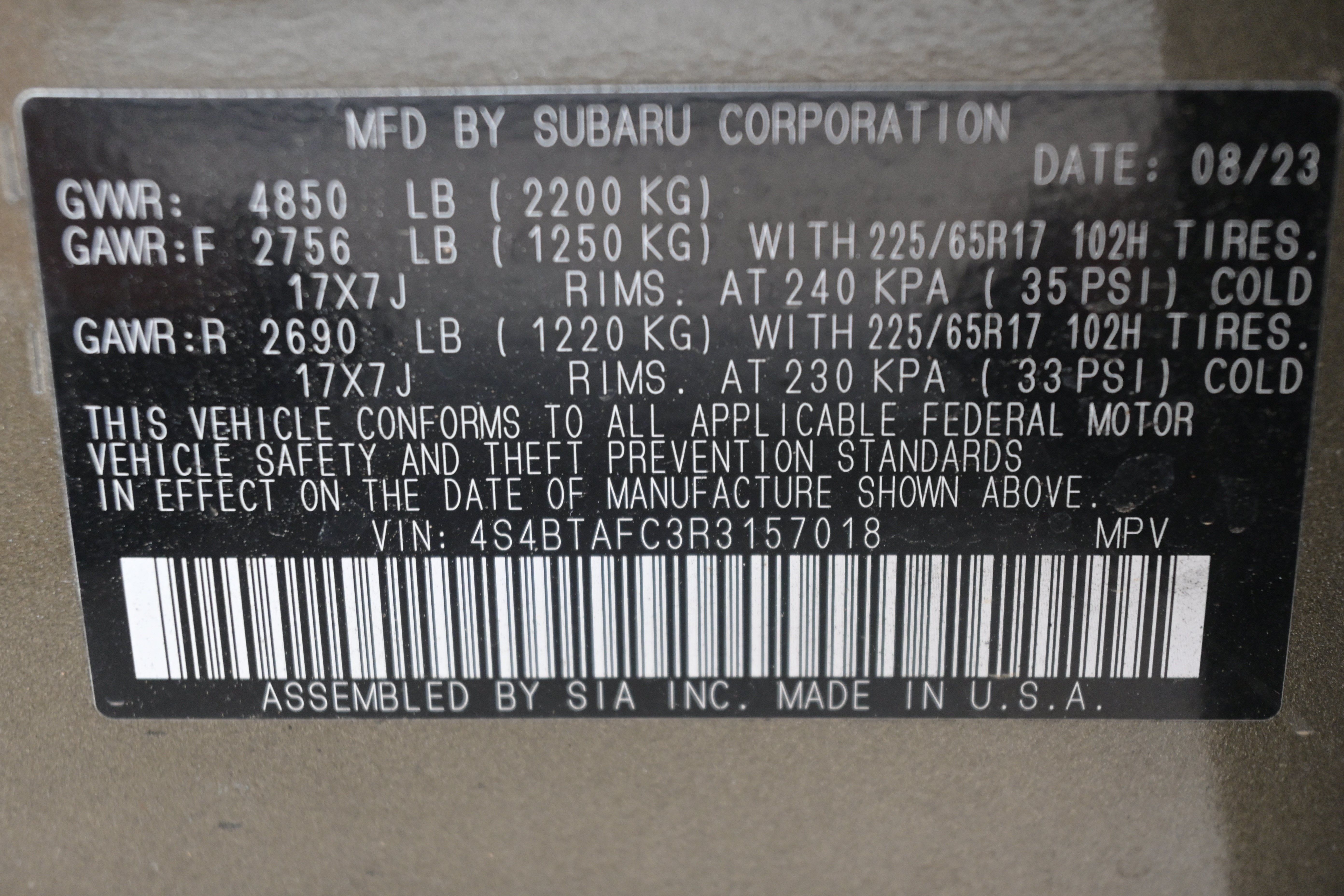 Certified 2024 Subaru Outback Premium AWD/4WD image 37