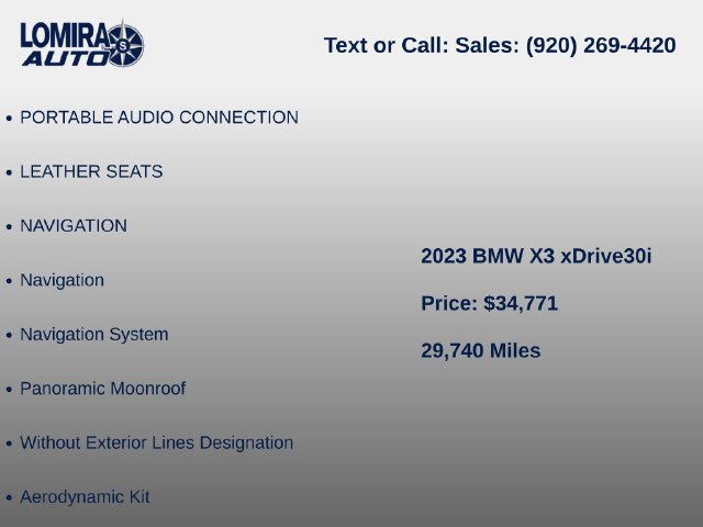 Used 2023 BMW X3 xDrive30i AWD/4WD image 10
