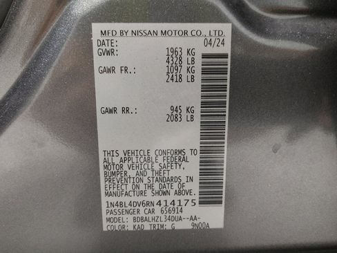 Used 2024 Nissan Altima 2.5 SV FWD image 33