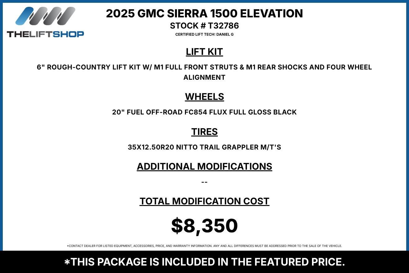 Used 2025 GMC Sierra 1500 Elevation w/ X31 Off-Road Package AWD/4WD image 2