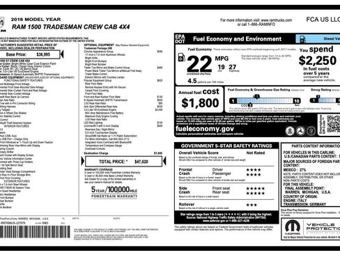 Used 2018 RAM 1500 Tradesman w/ Popular Equipment Group image 32