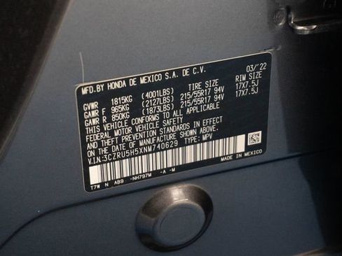 Certified 2022 Honda HR-V EX image 23