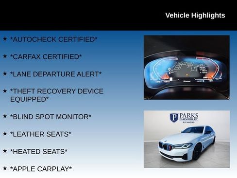Used 2021 BMW 530i w/ Convenience Package image 4
