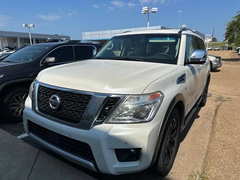Used 2017 Nissan Armada Platinum w/ Captain Seat Package RWD image 2