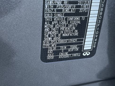 Certified 2025 INFINITI QX50 Luxe image 29