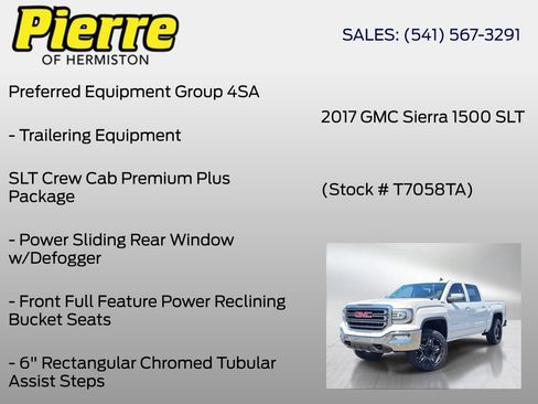 Used 2017 GMC Sierra 1500 SLT AWD/4WD image 36