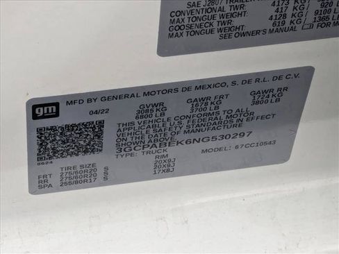 Certified 2022 Chevrolet Silverado 1500 Custom RWD image 16