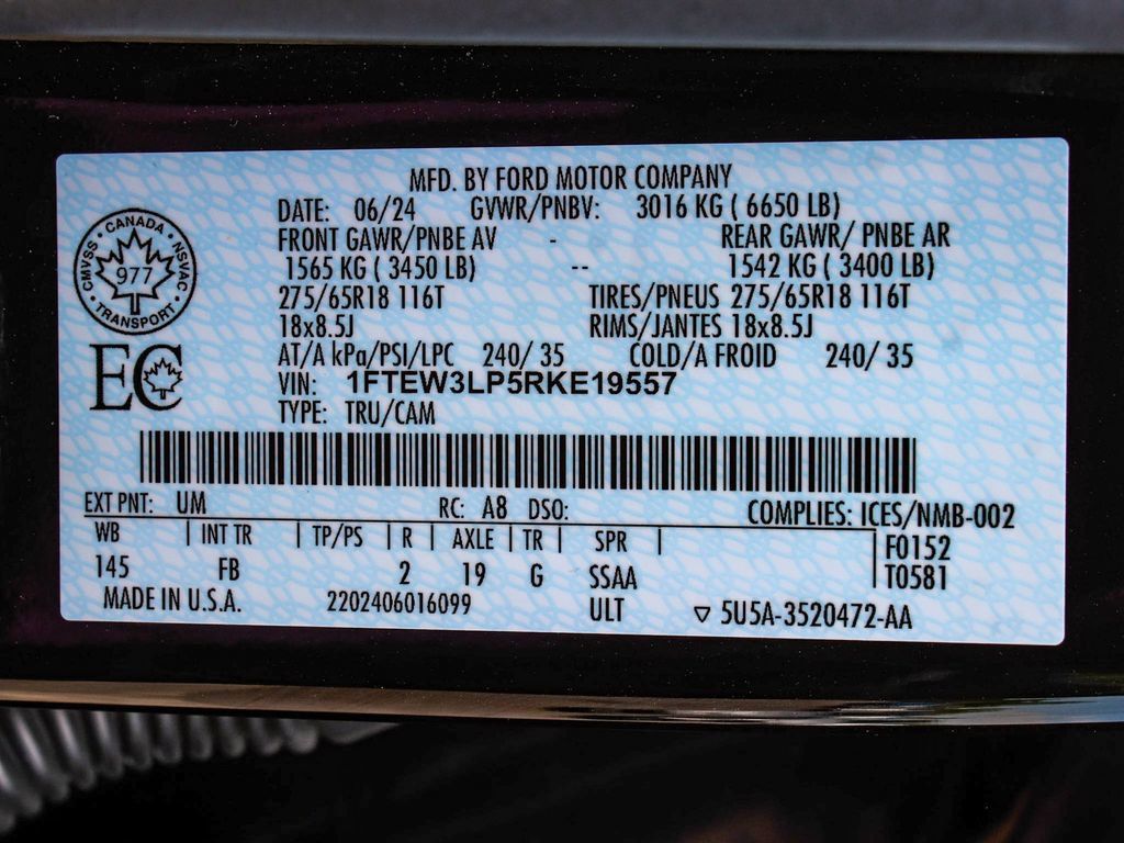 Used 2024 Ford F150 XLT w/ XLT Black Appearance Package AWD/4WD image 14