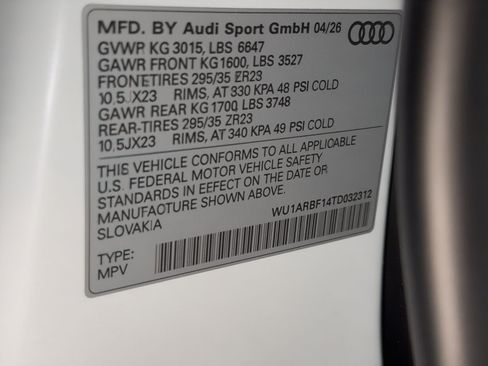 New 2026 Audi RS Q8 performance AWD/4WD image 27