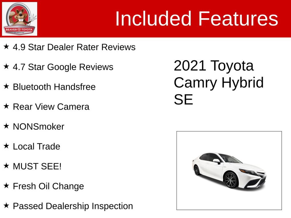 Used 2021 Toyota Camry SE FWD image 4