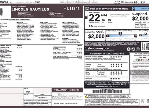 Used 2023 Lincoln Nautilus Reserve w/ Equipment Group 202A AWD/4WD image 34