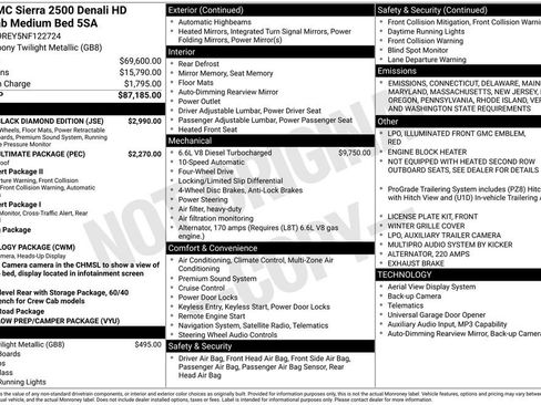 Used 2022 GMC Sierra 2500 Denali w/ Denali Black Diamond Edition image 2