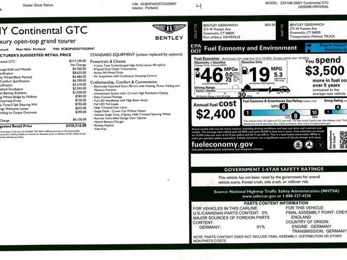 New 2026 Bentley Continental GTC AWD/4WD image 32