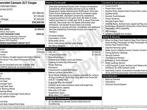 Used 2022 Chevrolet Camaro LT w/ RS Package image 45