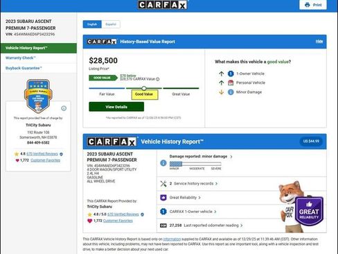 Used 2023 Subaru Ascent Premium w/ Convenience Package image 12