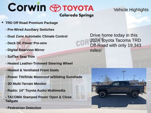 Used 2024 Toyota Tacoma TRD Off-Road w/ TRD Off Road Premium Package image 6