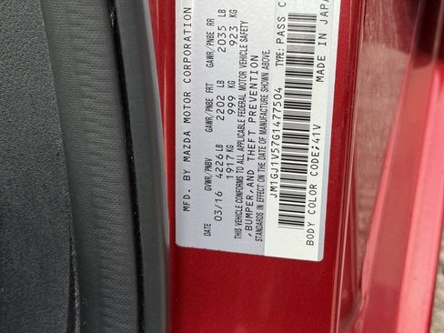 Used 2016 MAZDA MAZDA6 Touring image 32