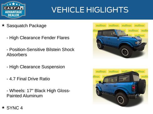 Used 2023 Ford Bronco Big Bend w/ Sasquatch Package image 21