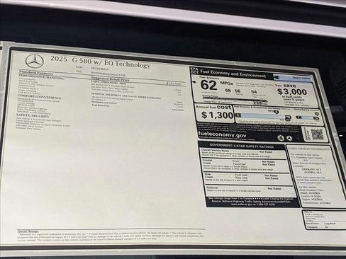 New 2025 Mercedes-Benz G 580 w/ EQ Technology image 21