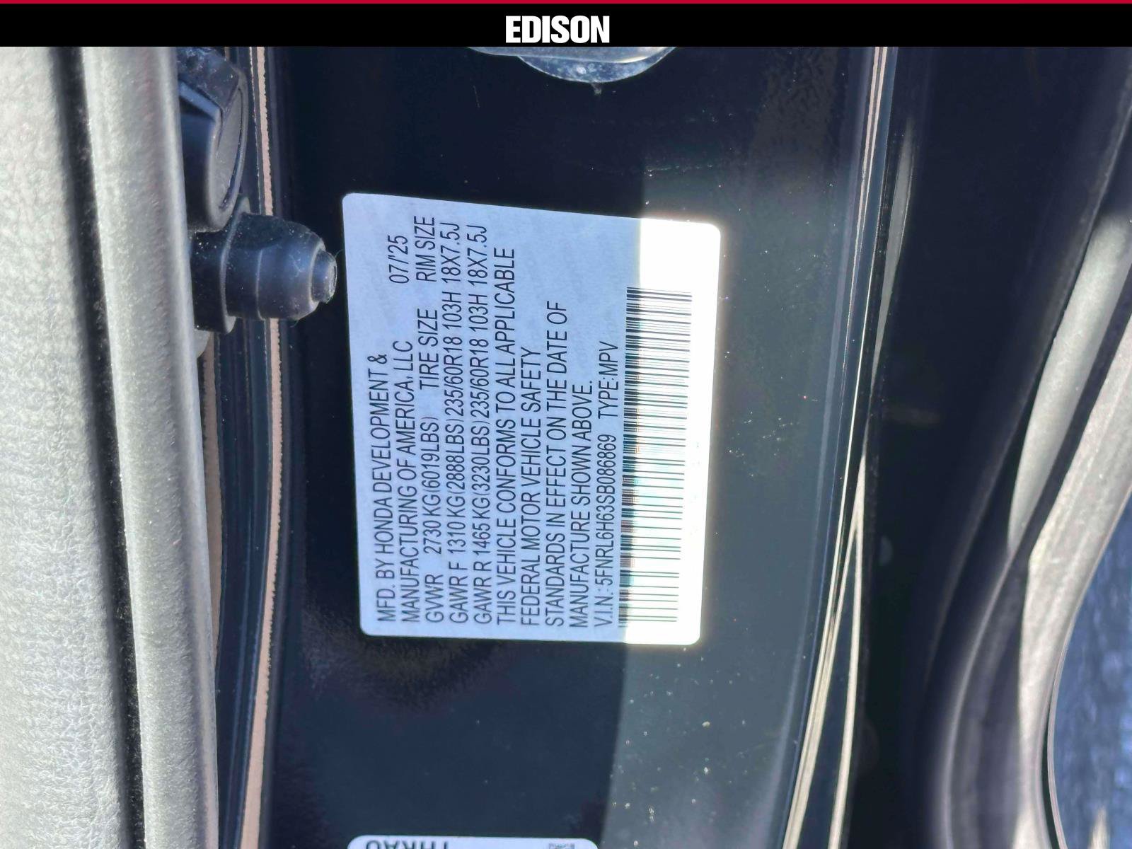 Used 2025 Honda Odyssey EX-L image 35