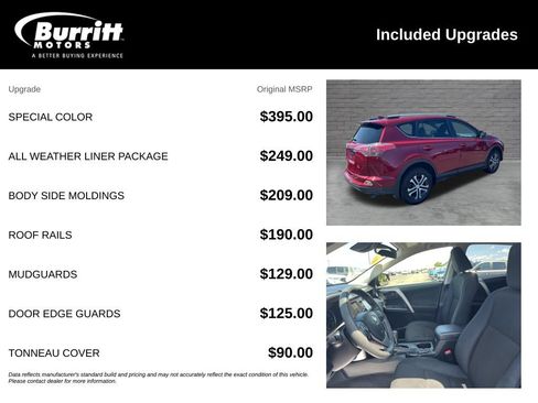 Used 2018 Toyota RAV4 LE w/ All Weather Liner Package AWD/4WD image 6