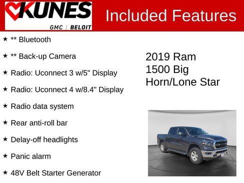 Used 2019 RAM 1500 Big Horn AWD/4WD image 2