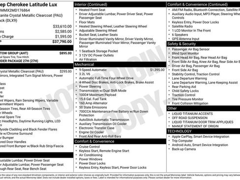 Used 2021 Jeep Cherokee Latitude Lux w/ Trailer Tow Group image 2