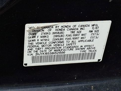Used 2008 Honda Ridgeline RTL image 27