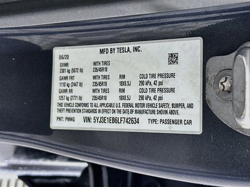 Used 2020 Tesla Model 3 Long Range AWD/4WD image 12