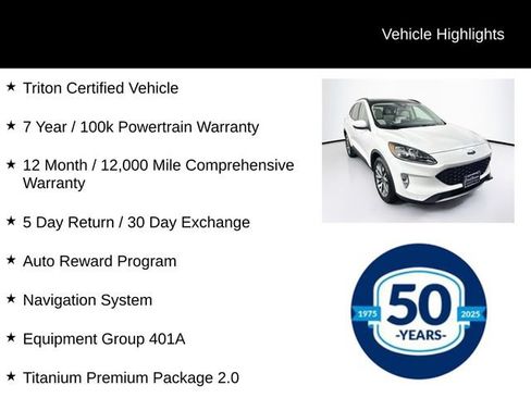 Used 2020 Ford Escape Titanium w/ Titanium Premium Package 2.0 AWD/4WD image 8