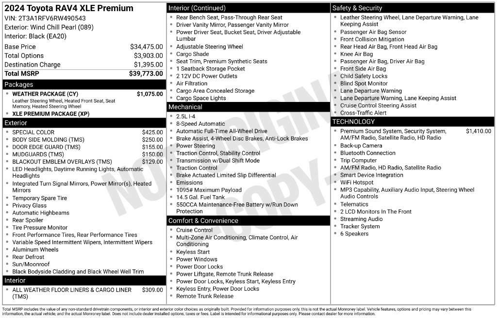 Certified 2024 Toyota RAV4 XLE Premium w/ Weather Package AWD/4WD image 23