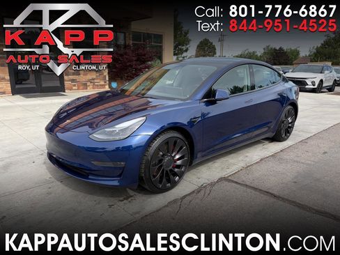 Used 2022 Tesla Model 3 Performance AWD/4WD image 1