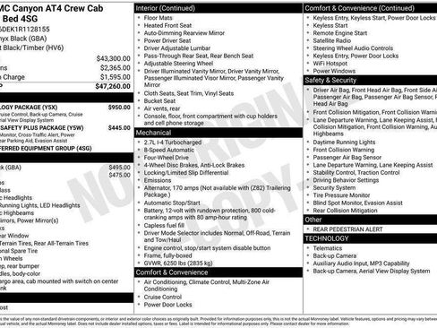 Used 2024 GMC Canyon AT4 w/ Technology Package AWD/4WD image 38