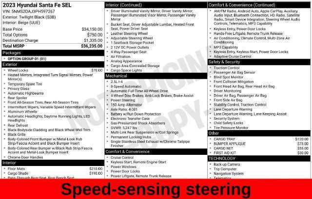 Used 2023 Hyundai Santa Fe SEL AWD/4WD image 24
