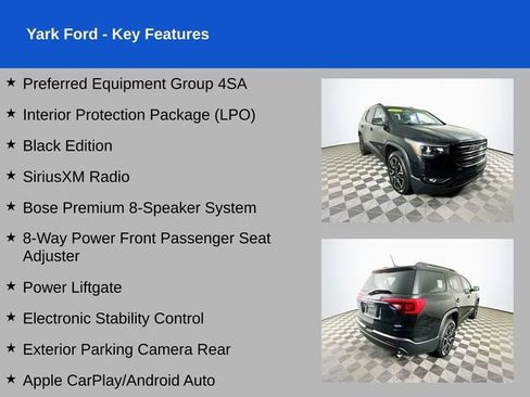 Used 2019 GMC Acadia SLT w/ Black Edition FWD image 2