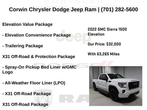 Used 2022 GMC Sierra 1500 Elevation image 32