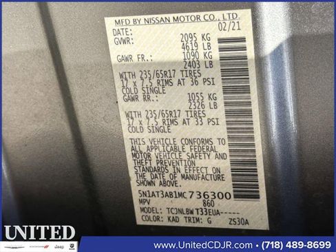 Used 2021 Nissan Rogue S image 33