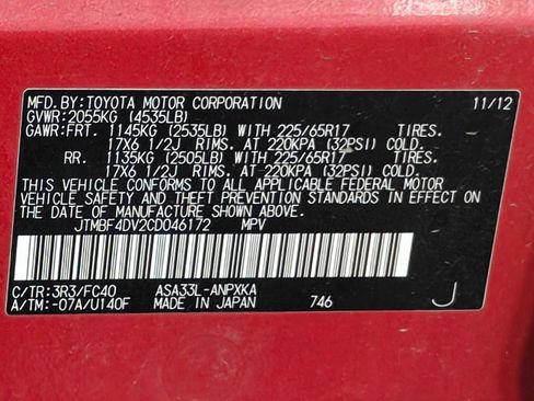 Used 2012 Toyota RAV4 4WD w/ Value Pkg image 36