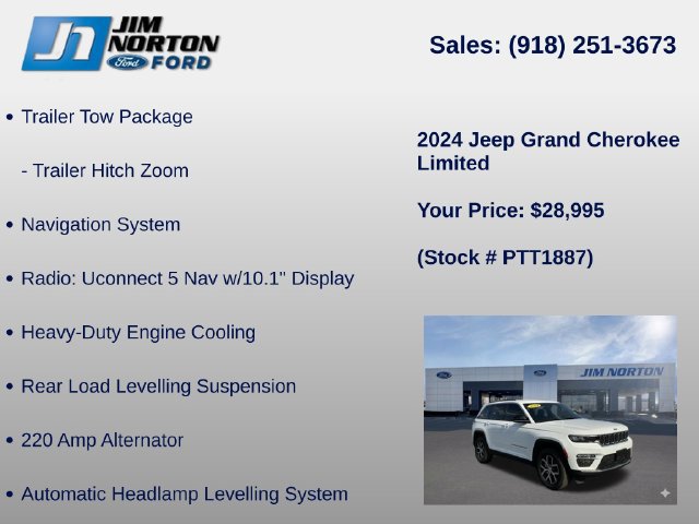 Used 2024 Jeep Grand Cherokee Limited w/ Trailer Tow Package AWD/4WD image 15