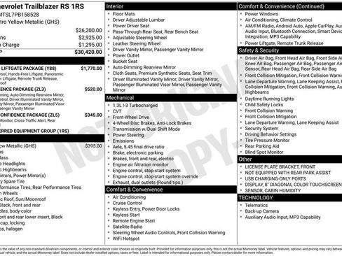 Used 2023 Chevrolet TrailBlazer RS w/ Sun and Liftgate Package FWD image 11