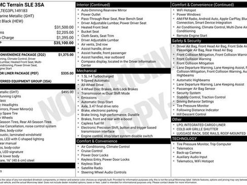 Used 2023 GMC Terrain SLE w/ Driver Convenience Package AWD/4WD image 2