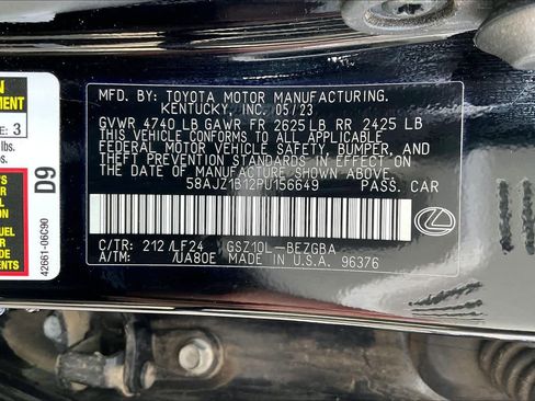 Used 2023 Lexus ES 350 F Sport w/ Accessory Package (Z2) image 34